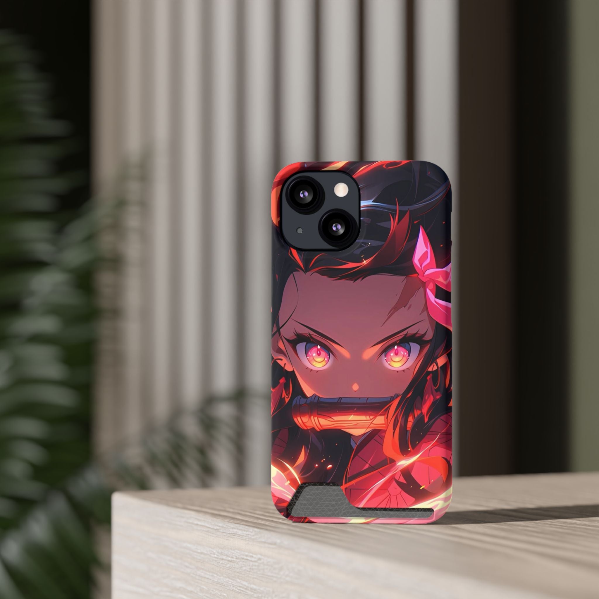 Anime Phone Case with Card Holder