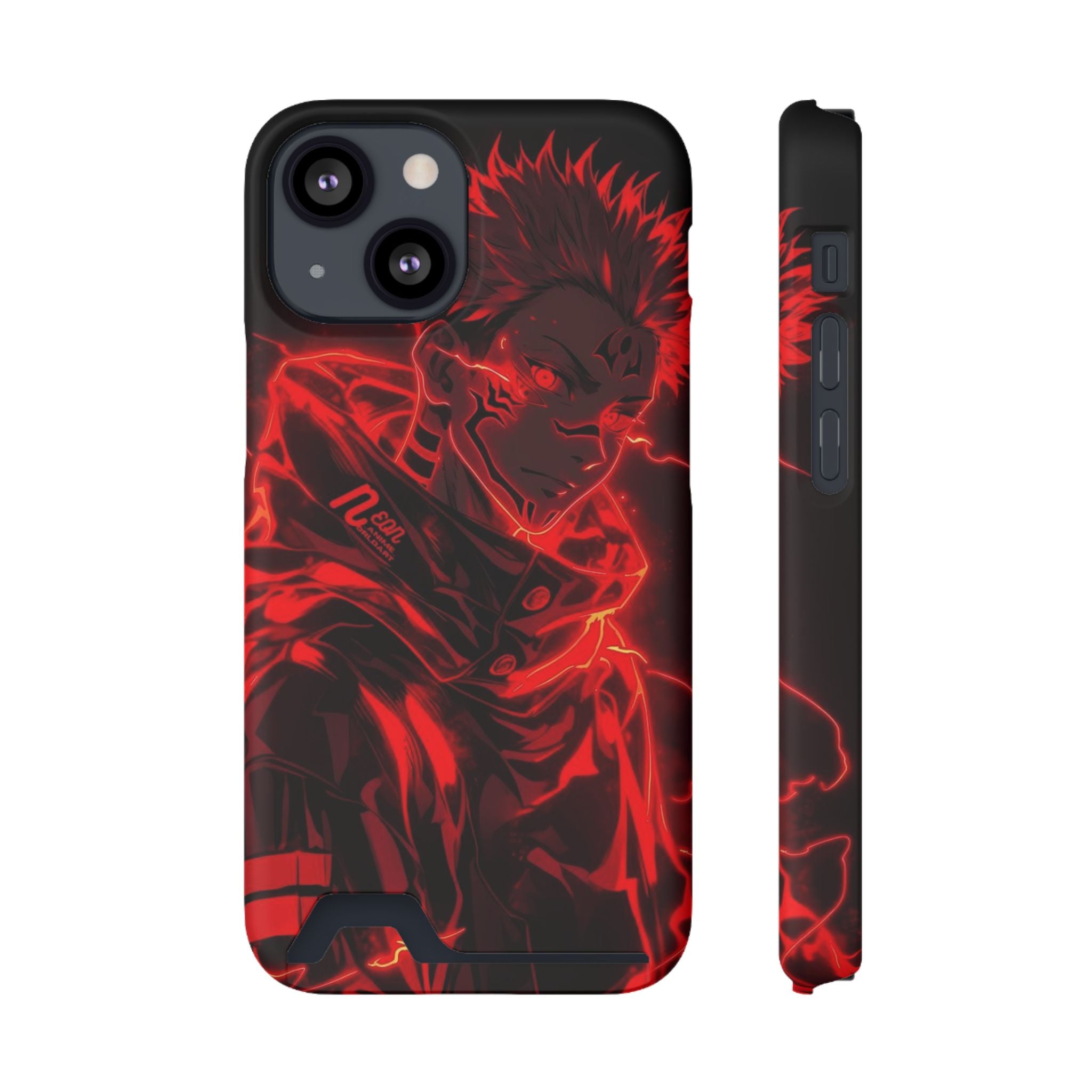 Phone Case With Card Holder Animie style