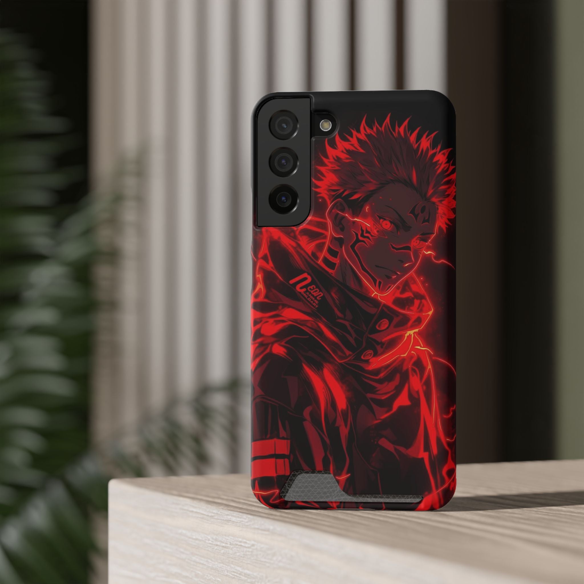 Phone Case With Card Holder Animie style