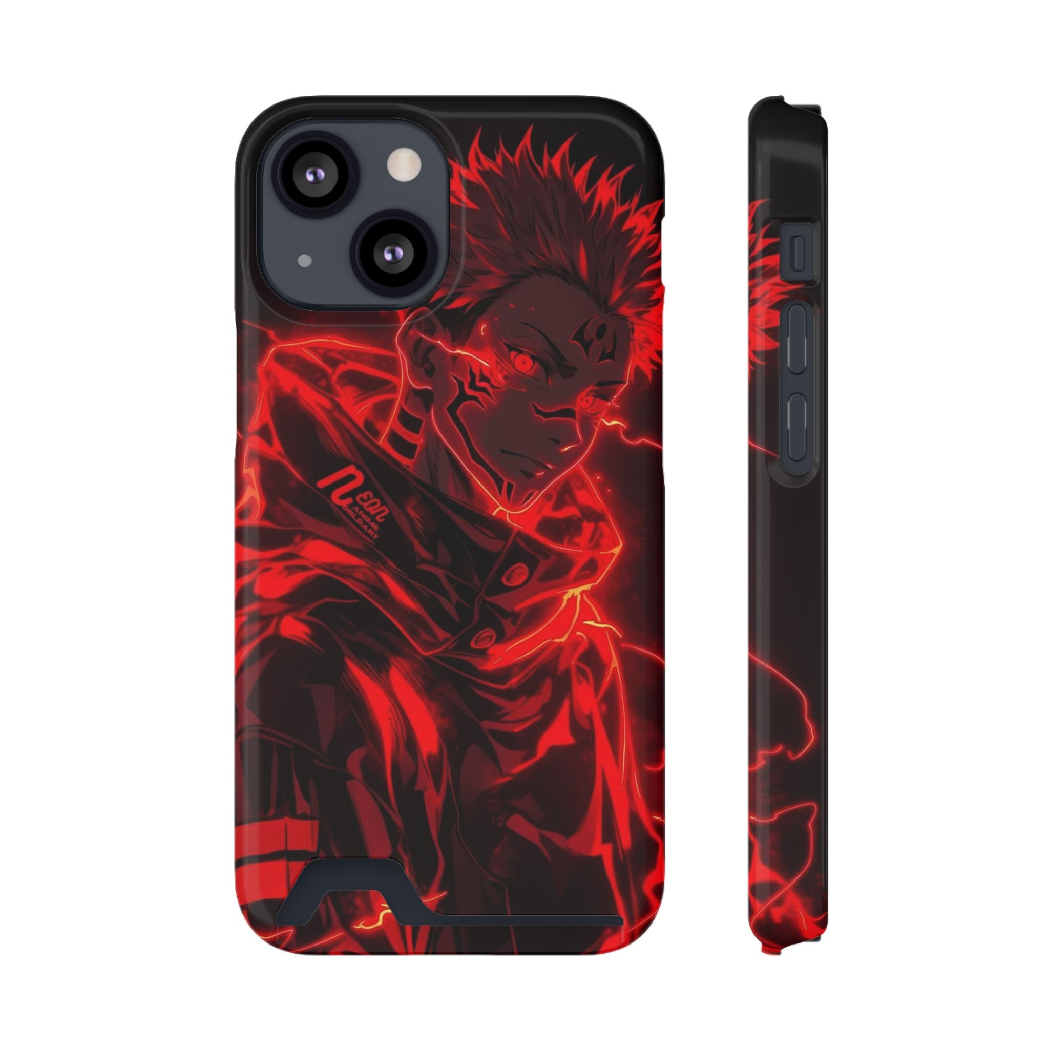 Phone Case With Card Holder Animie style