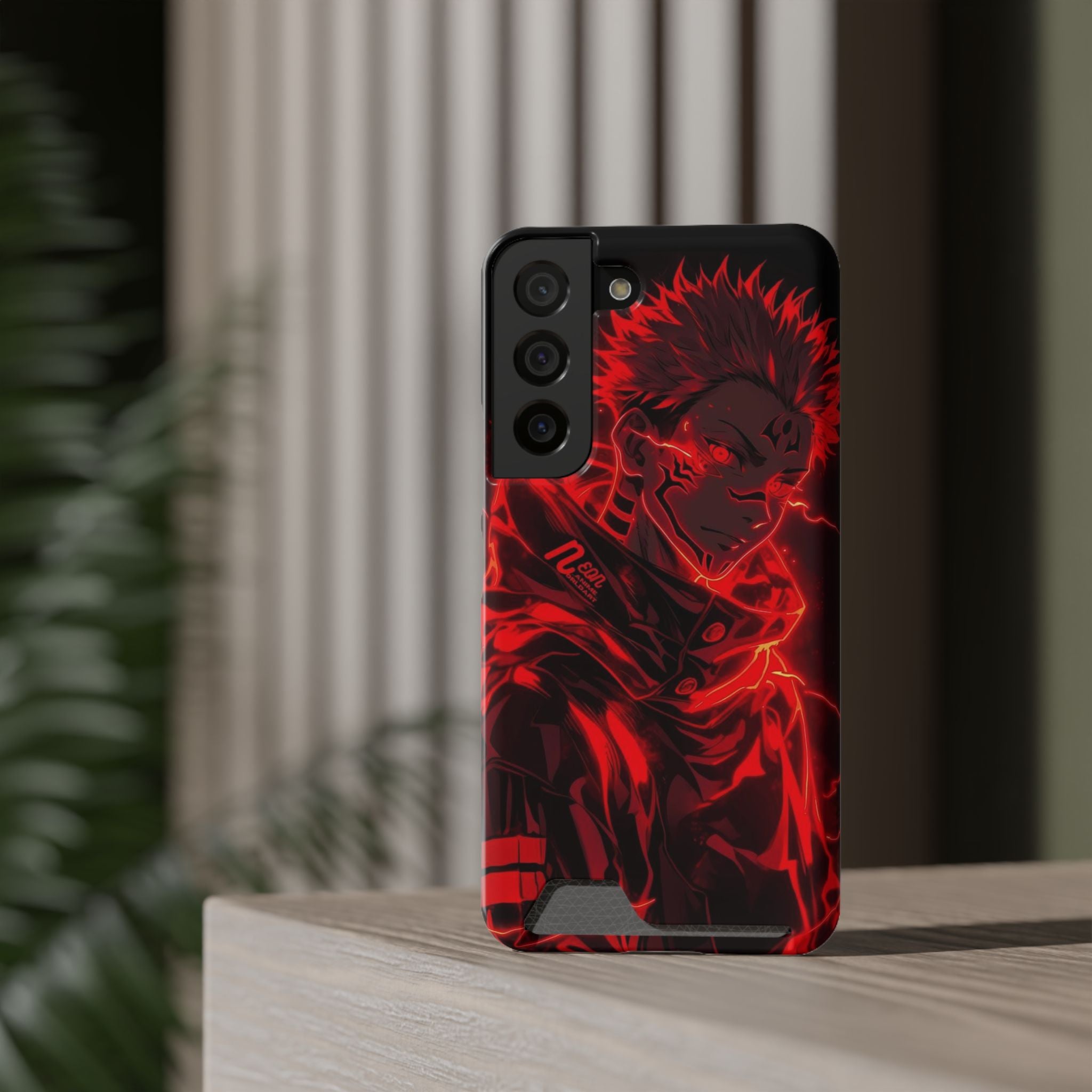 Phone Case With Card Holder Animie style