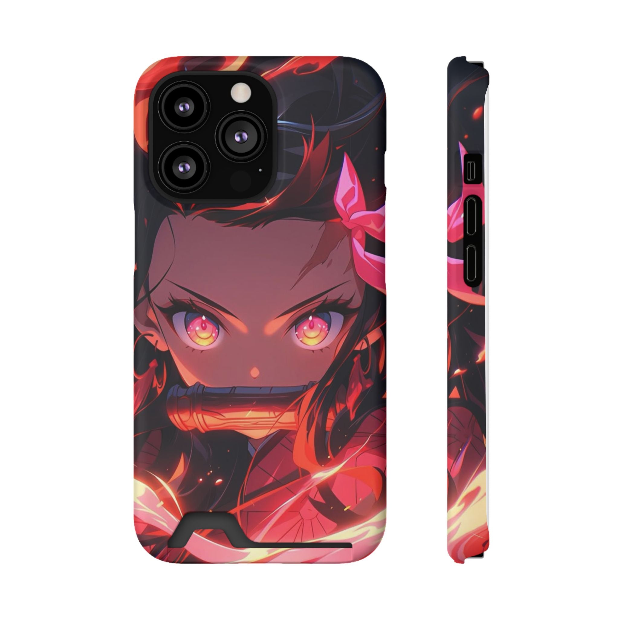 Anime Phone Case with Card Holder