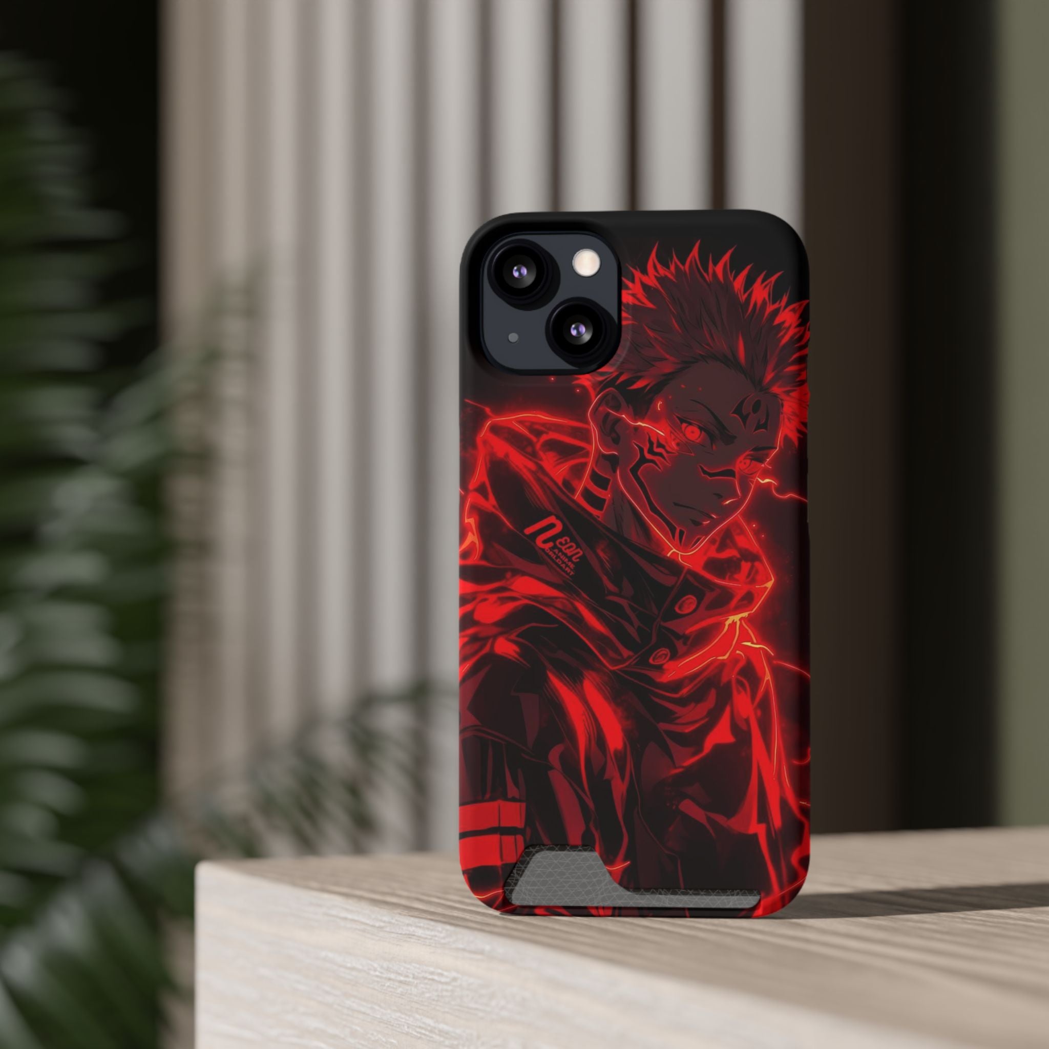 Phone Case With Card Holder Animie style