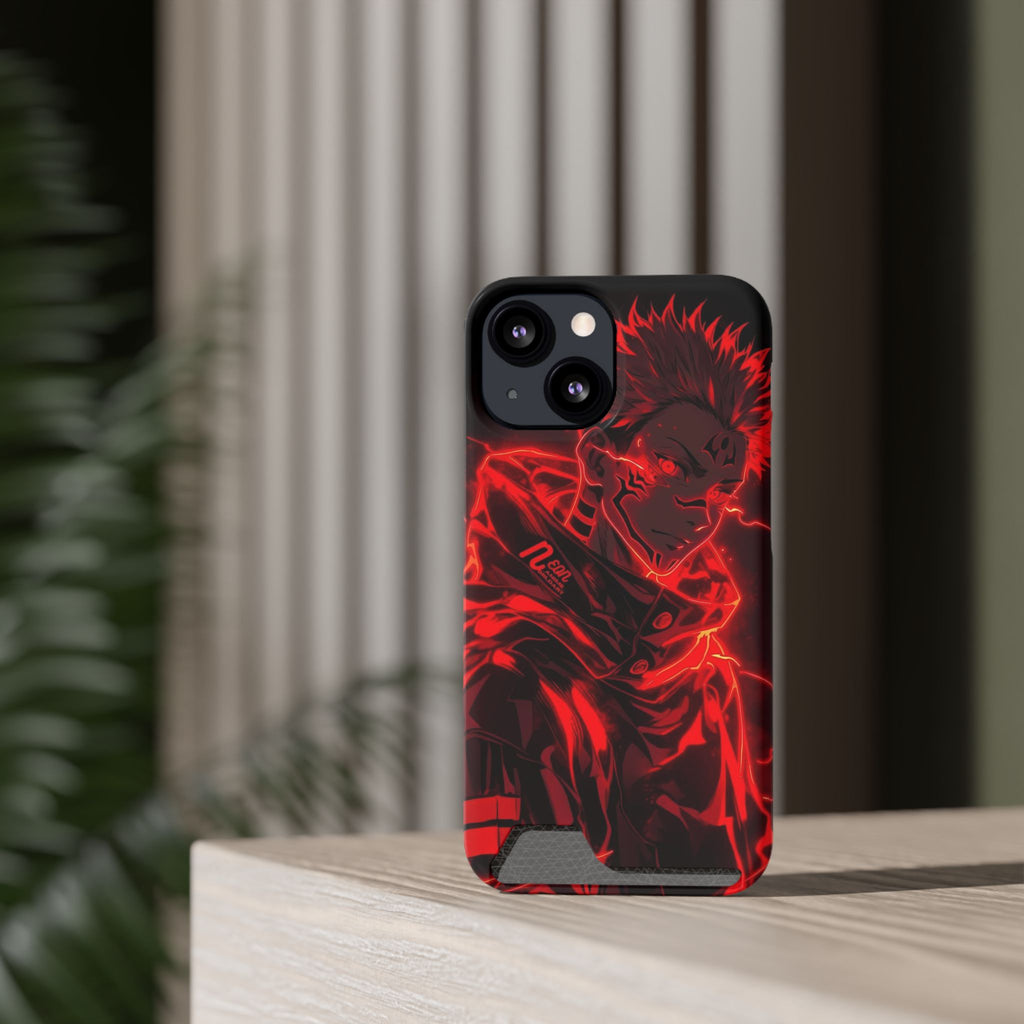 Phone Case With Card Holder Animie style
